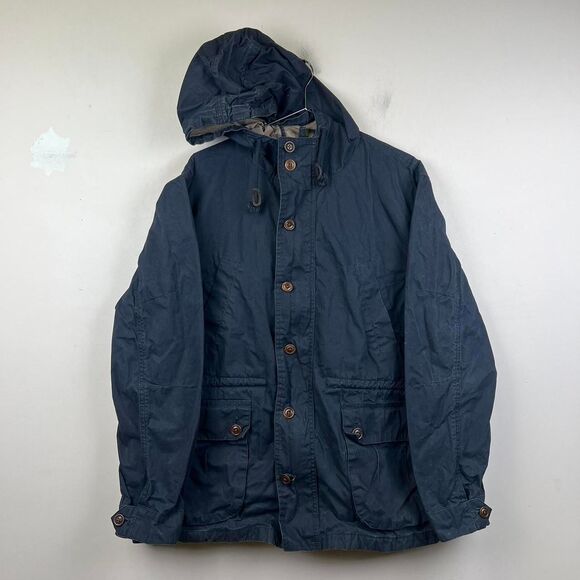 J.Crew Winslow Field Jacket Size XL Navy Hooded - Picture 1 of 8